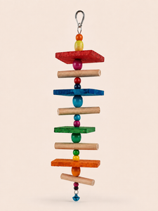 Wooden Chew Toy – Natural Parrot Enrichment