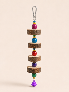 Natural Wooden Chew Toy – Bird-Safe Wood Block