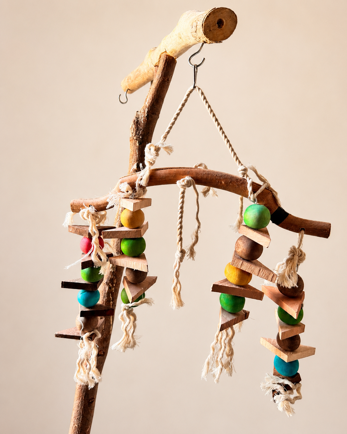 Hanging Bird Play Stand with Toys