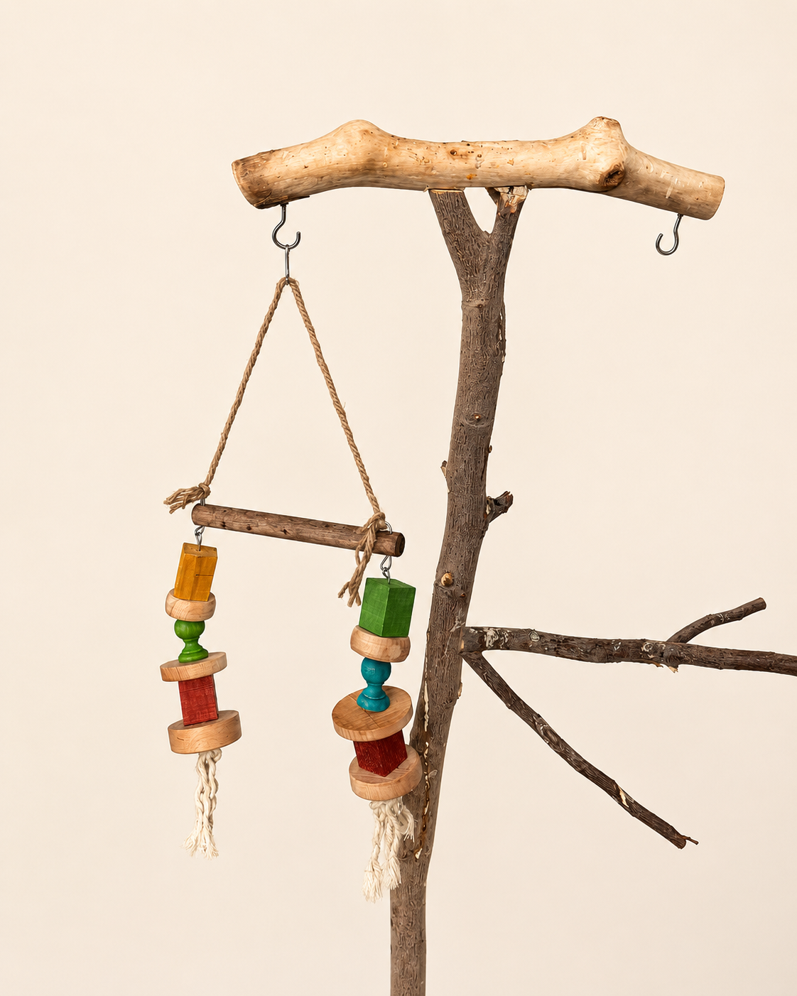 Wooden Bird Ladder with Toys