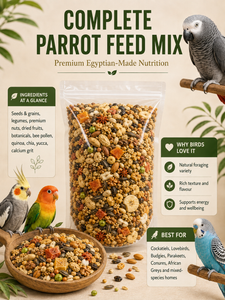 Complete Parrot Feed Mix – Premium Egyptian Blend