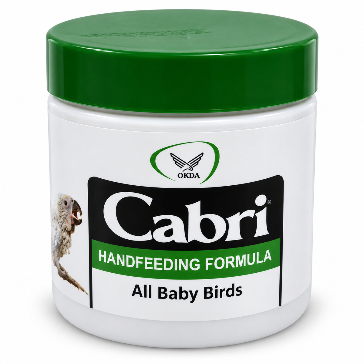 Cabri Baby Bird Handfeeding Formula container – front view
