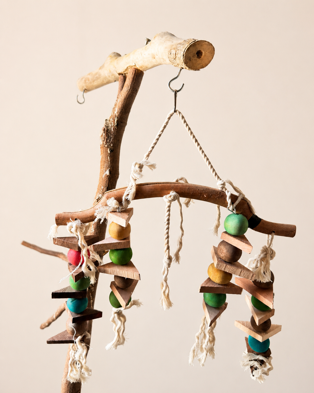 Hanging Bird Play Stand with Toys