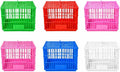 Portable small bird carrier cages in assorted colours