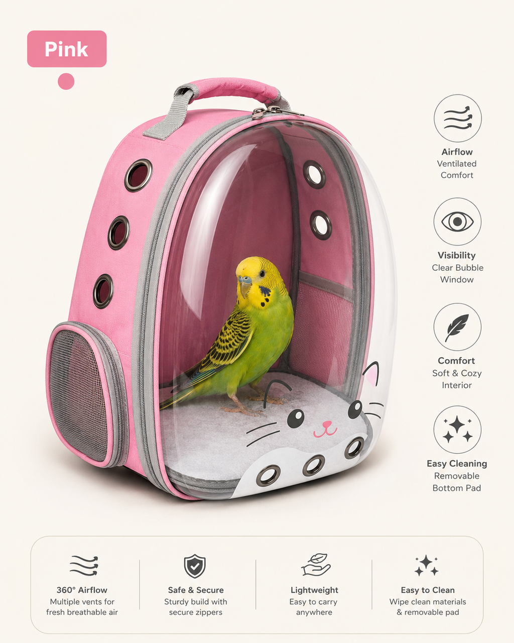 Backpack Carrier - Pink