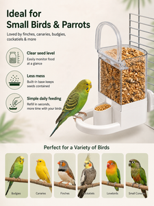 Smart Bird Seed Feeder – Mess-Reducing Cage Feeder