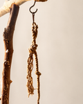 Handcrafted Natural Wood Bird Play Stand with Rope Toy