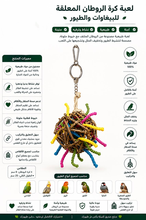 Hanging Ball Toy for Birds