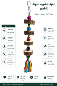 ملونة لعبة خشبية للطيور
