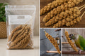 Natural millet spray seed clusters for parrots and small pet birds